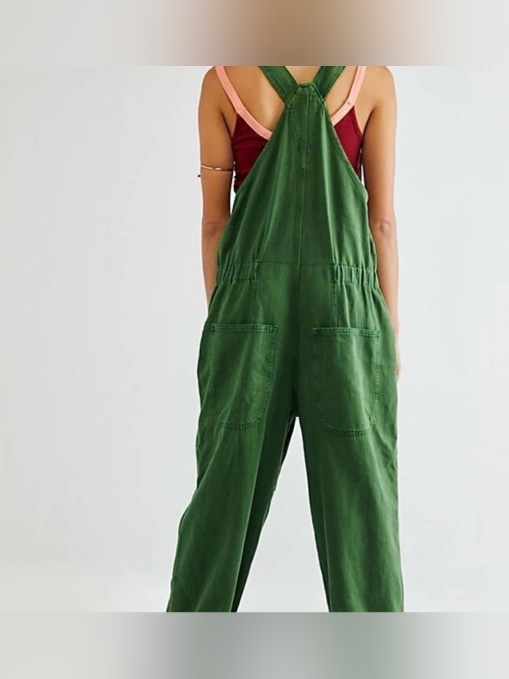 We The Free Womens Jumpsuit Overall Size M Boho Cut Off Hem - Picture 2 of 10